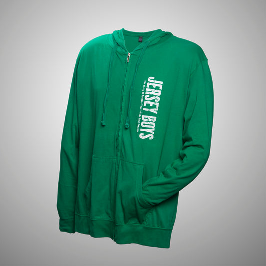 Jersey Boys Green Zip-Up  Beach Hood