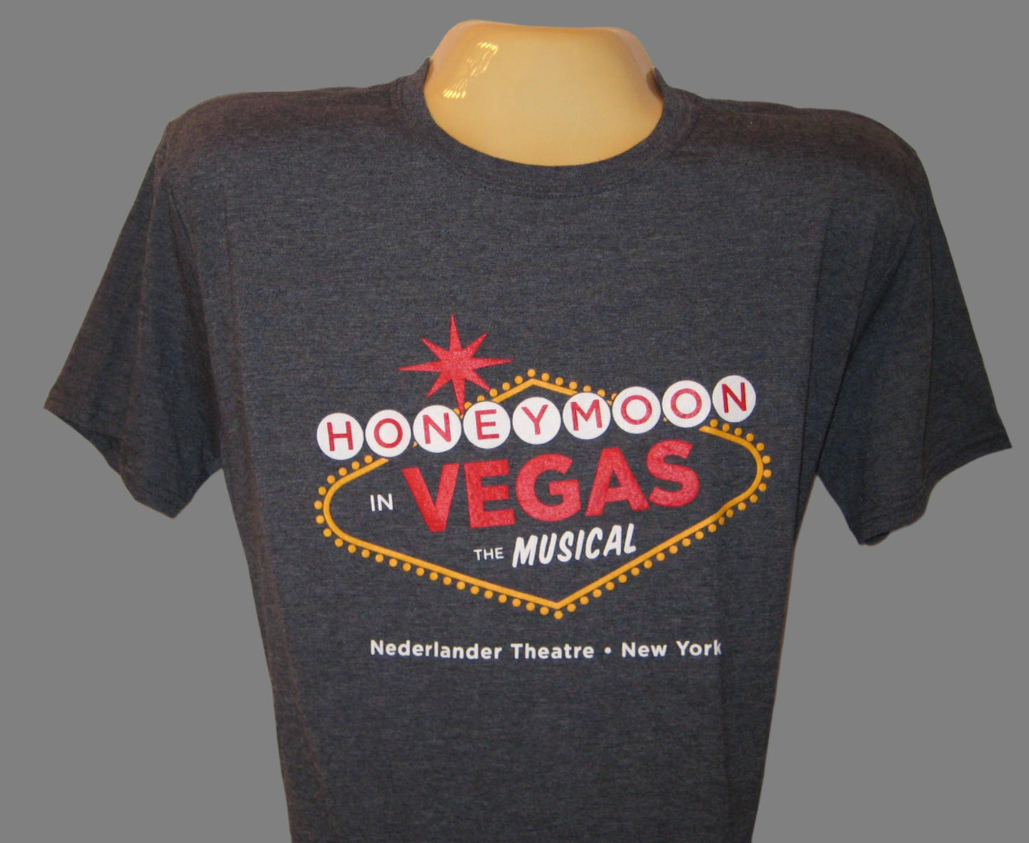 Honeymoon In Vegas Grey T